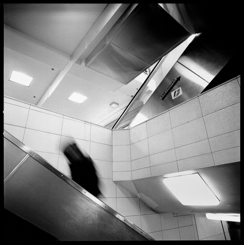 Escalator, Muni Bus Terminal, San Francisco, 1991