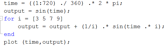 squarewave through 9 code