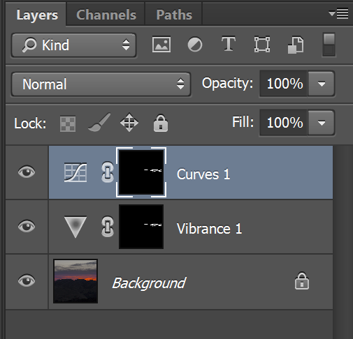 adding curves layer