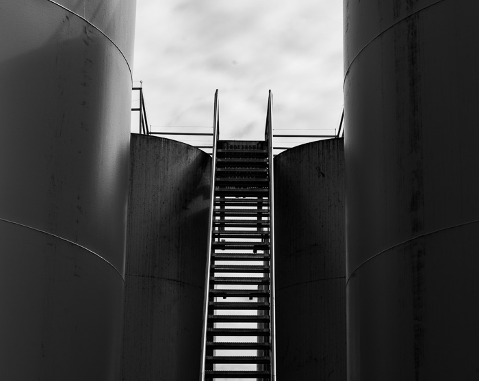 Another look at the Sitka storage tanks. Sometimes symmetry just seems like the way to go