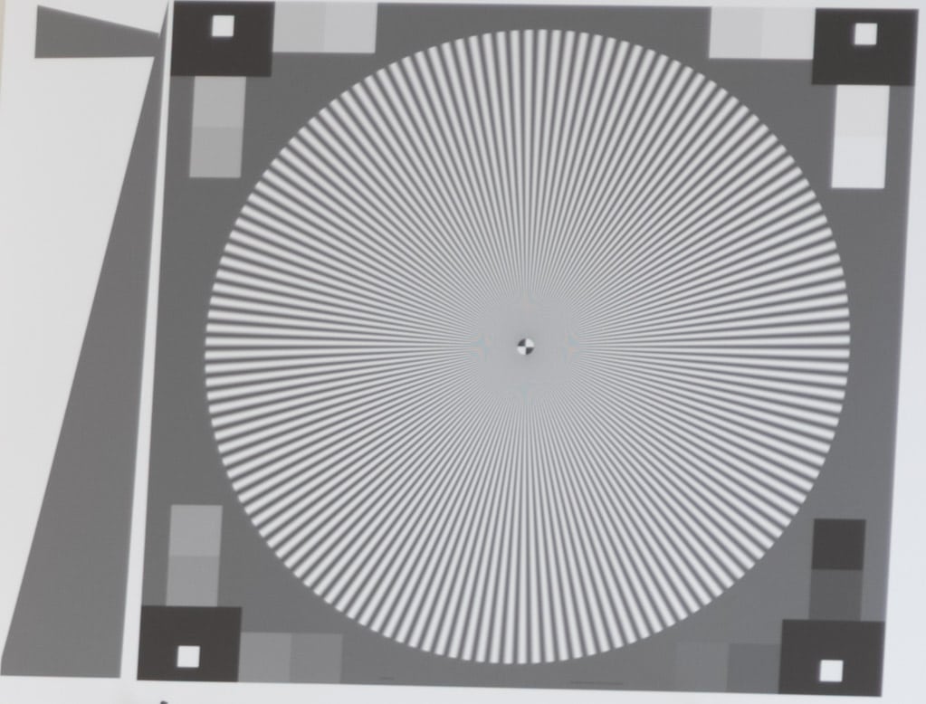 photo camera lens test targets siemens star